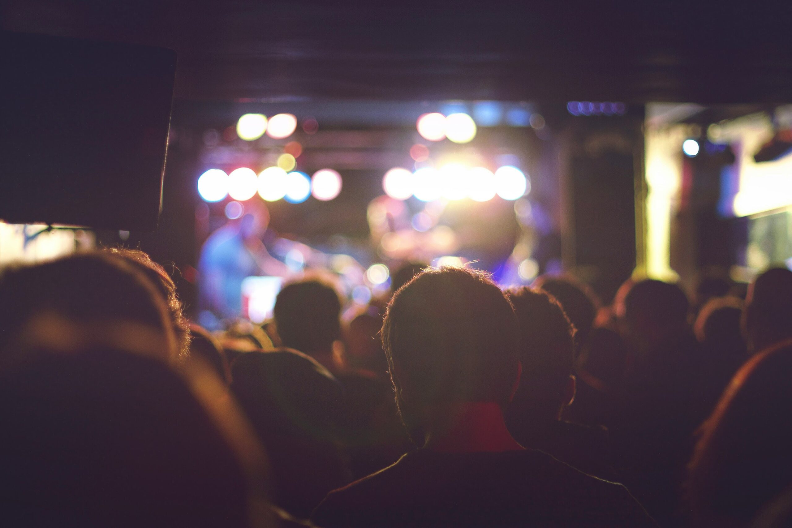 Photo of people attending and enjoying a concert in Los Angeles, California